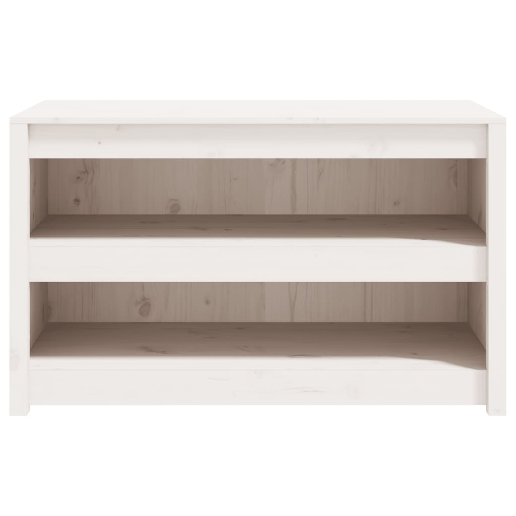 vidaXL Outdoor Kitchen Cabinet White 106x55x64 cm Solid Wood Pine