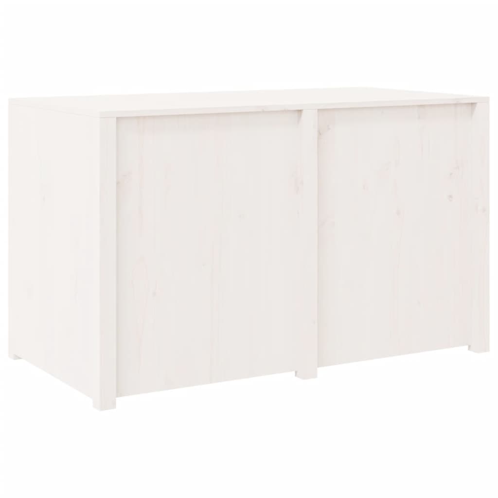 vidaXL Outdoor Kitchen Cabinet White 106x55x64 cm Solid Wood Pine