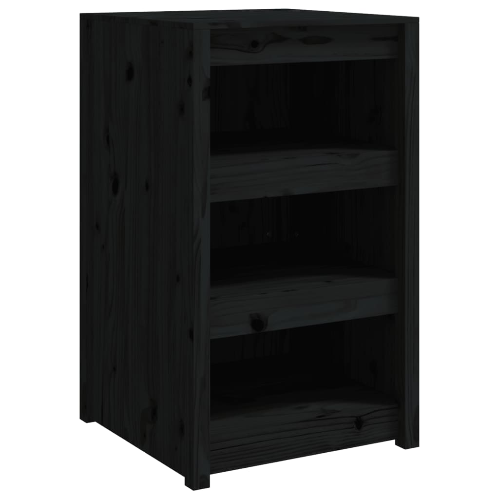 Outdoor Kitchen Cabinet MEPPEL Black 55x55x92 cm Solid Wood Pine
