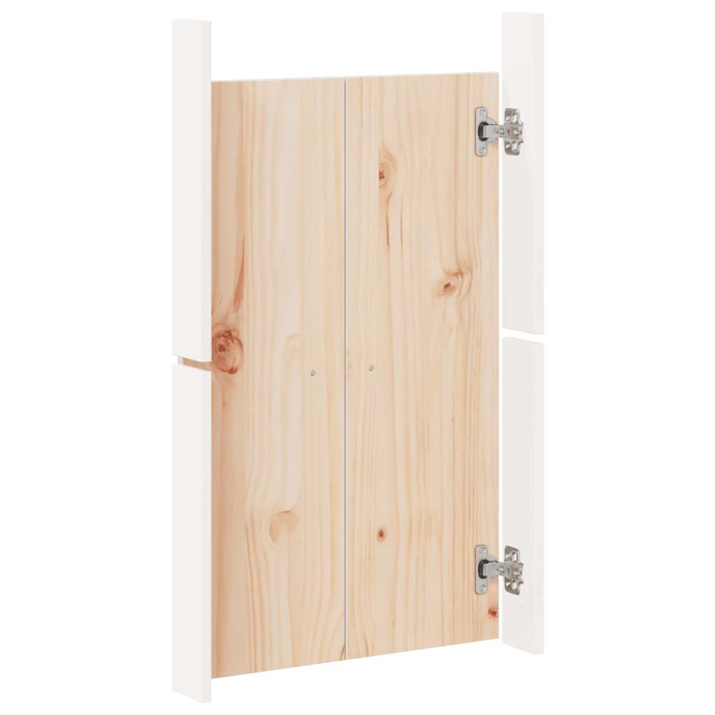 Outdoor Kitchen Doors MEPPEL 2 pcs White 50x9x82 cm Solid Wood Pine