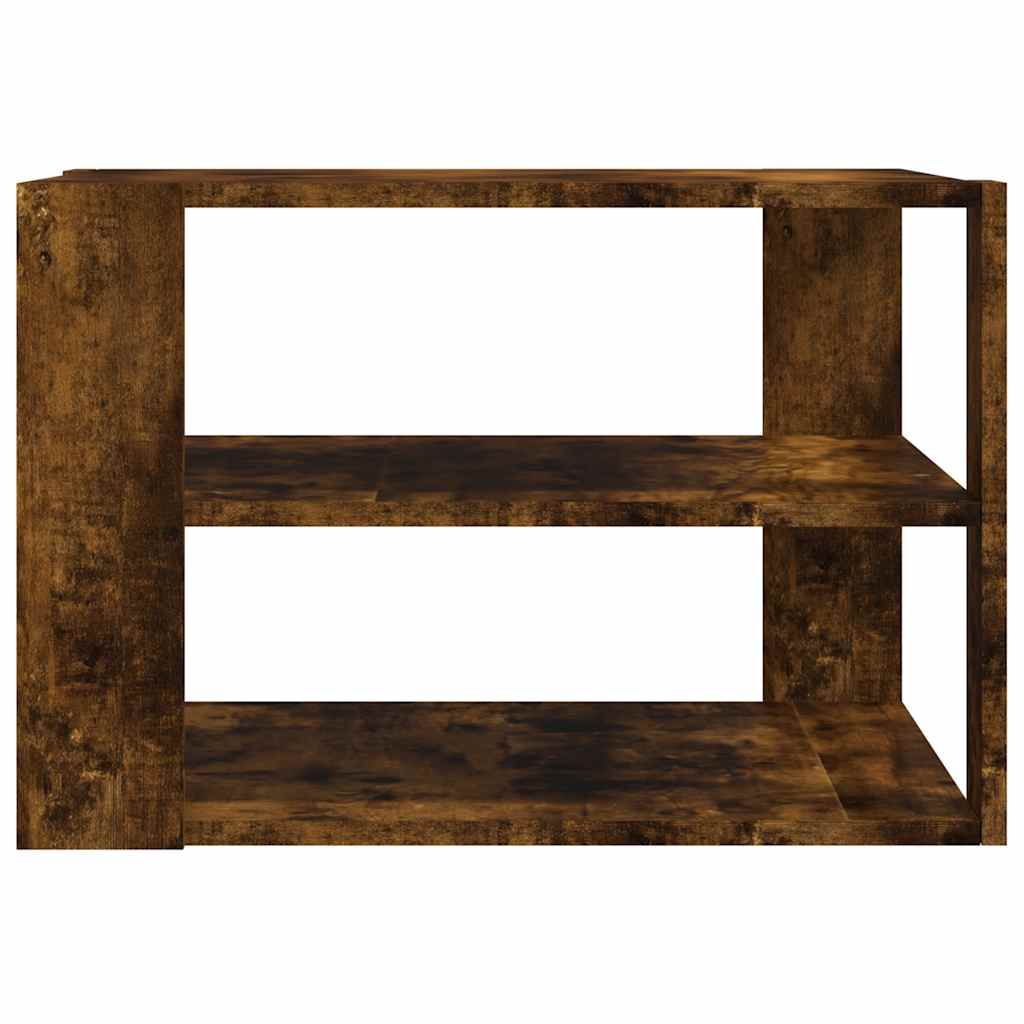 Coffee Table Smoked Oak 58x58x40 cm Engineered Wood