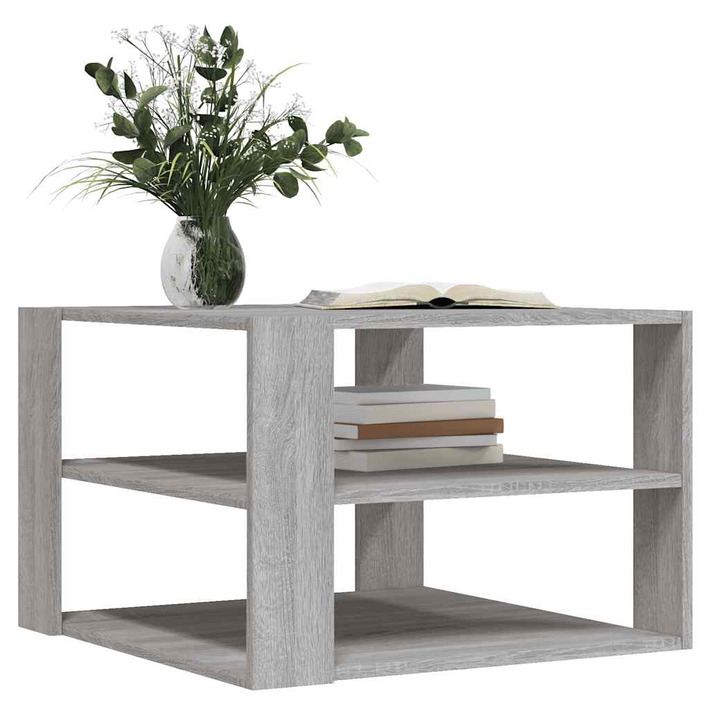 Coffee Table Grey Sonoma 58x58x40 cm Engineered Wood
