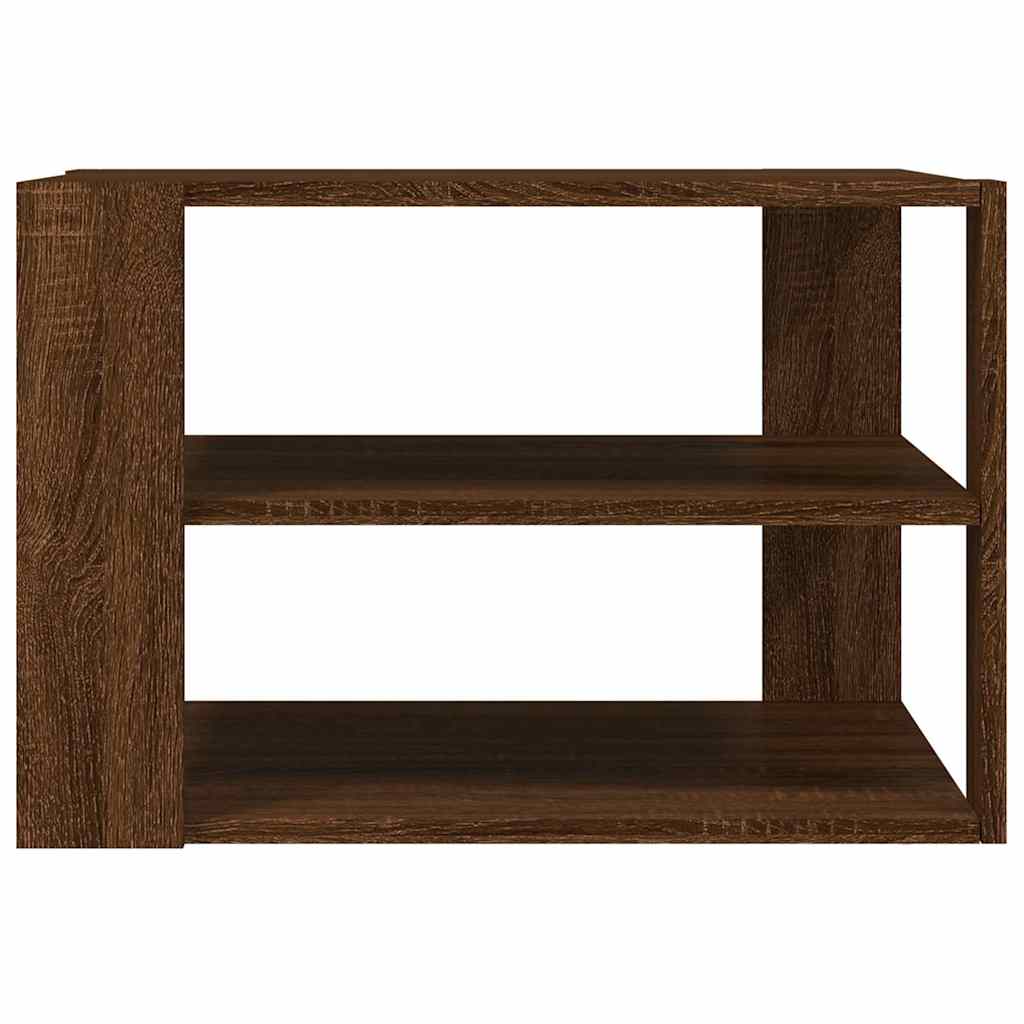 Coffee Table Brown Oak 58x58x40 cm Engineered Wood