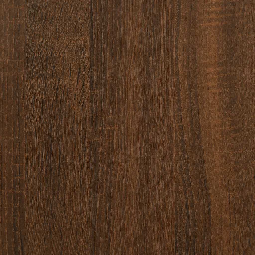 Coffee Table Brown Oak 58x58x40 cm Engineered Wood