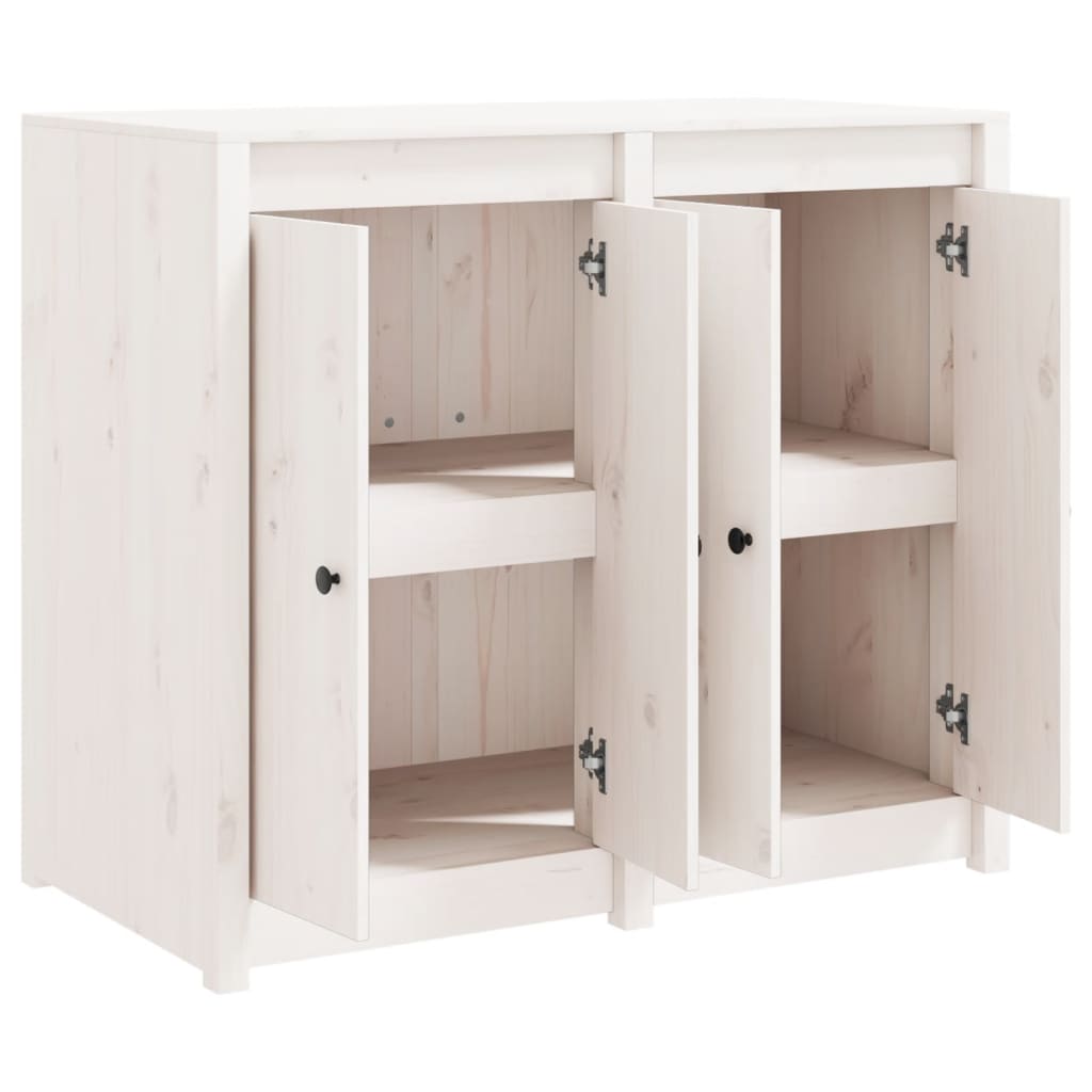 vidaXL Outdoor Kitchen Cabinet White Solid Wood Pine