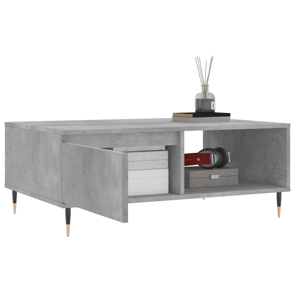Coffee Table Concrete Grey 90x60x35 cm Engineered Wood