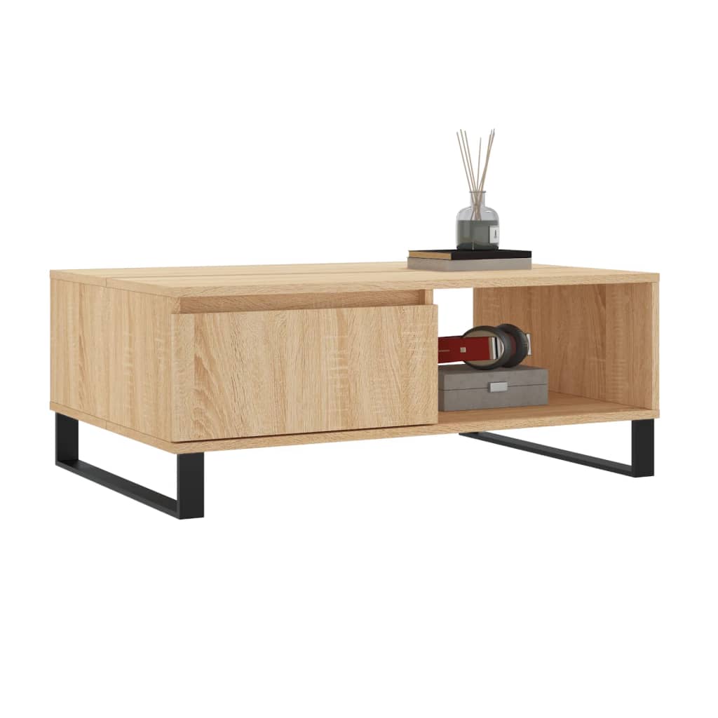 Coffee Table Sonoma Oak 90x60x35 cm Engineered Wood