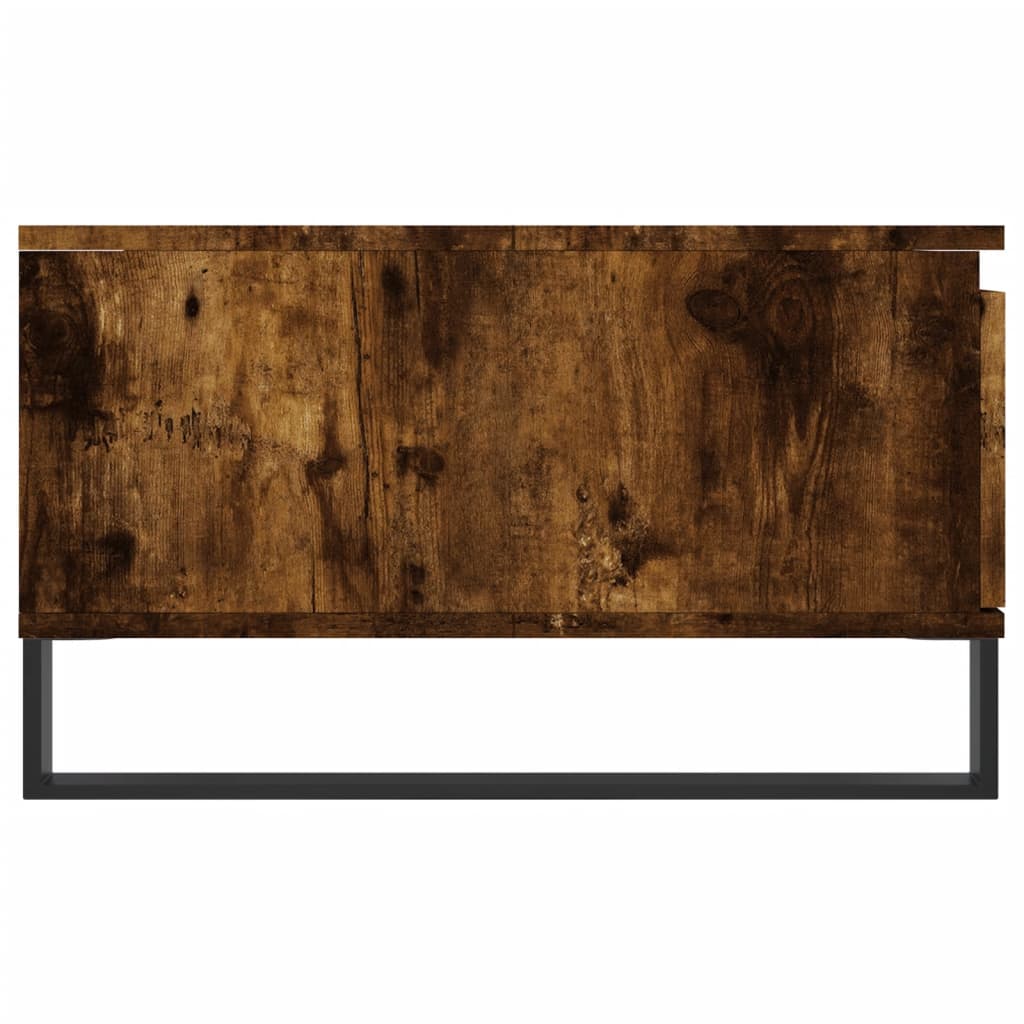 Coffee Table Smoked Oak 90x60x35 cm Engineered Wood