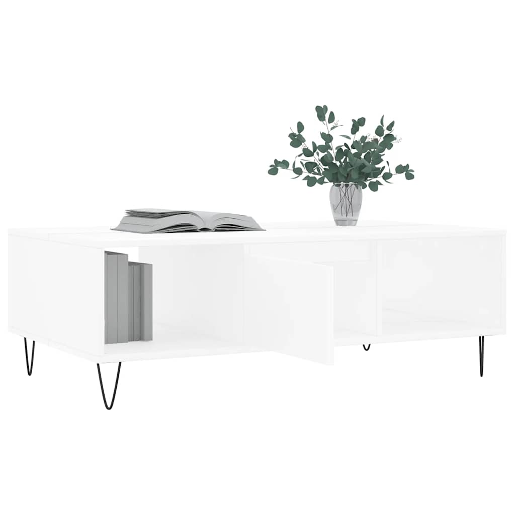 Coffee Table White 104x60x35 cm Engineered Wood