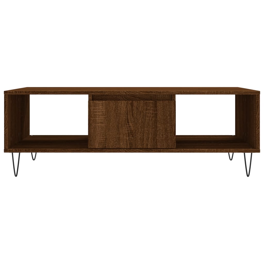 Coffee Table Brown Oak 104x60x35 cm Engineered Wood