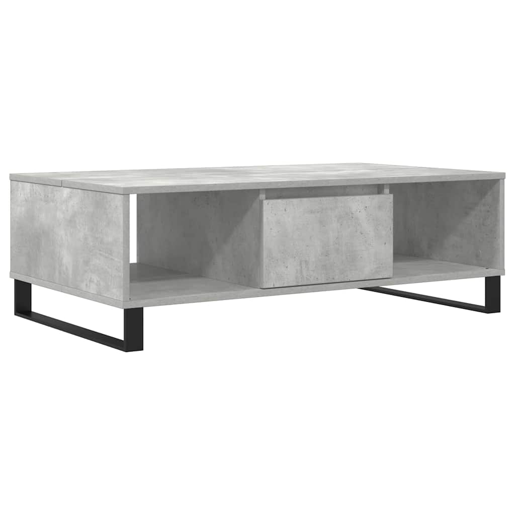 Coffee Table Concrete Grey 104x60x35 cm Engineered Wood