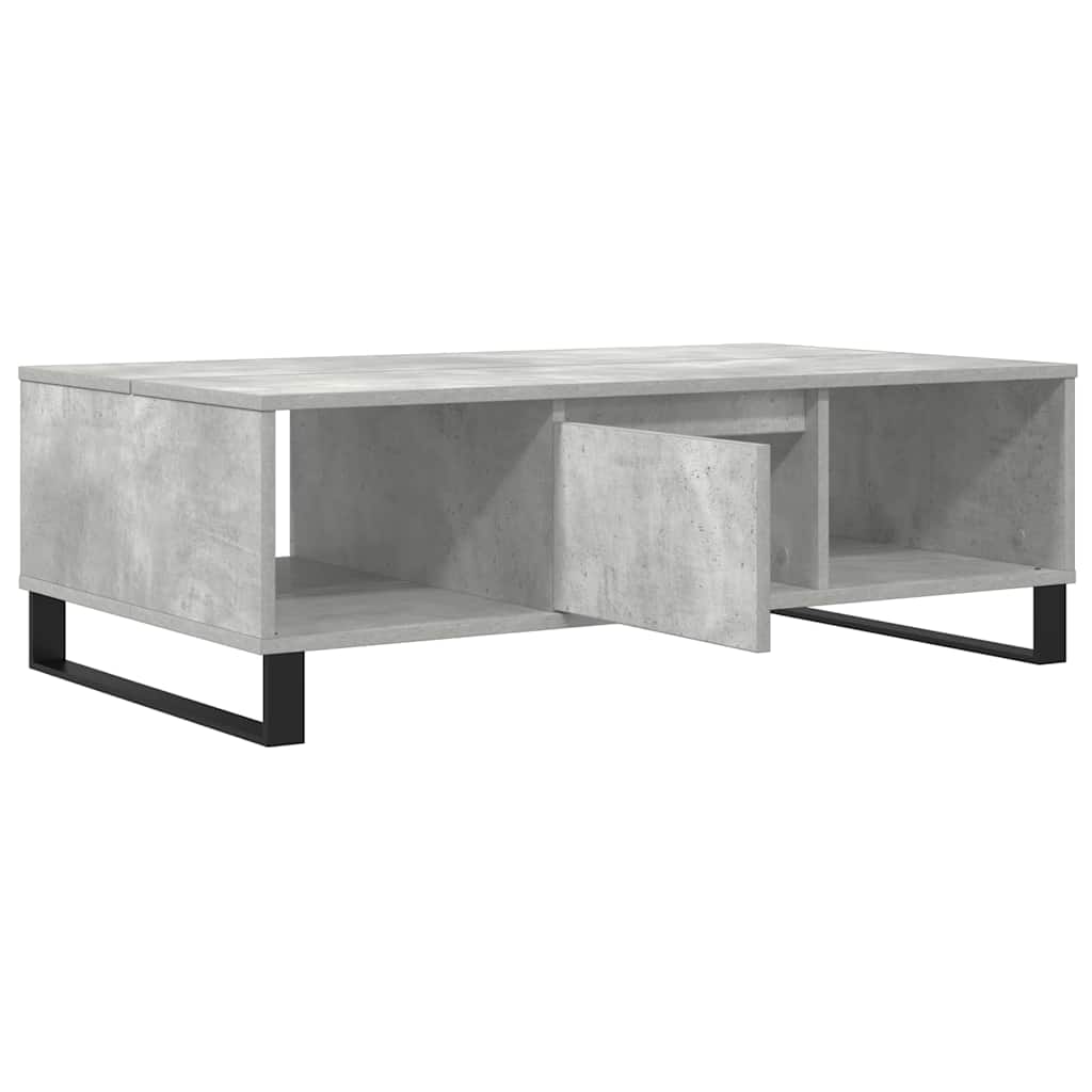 Coffee Table Concrete Grey 104x60x35 cm Engineered Wood