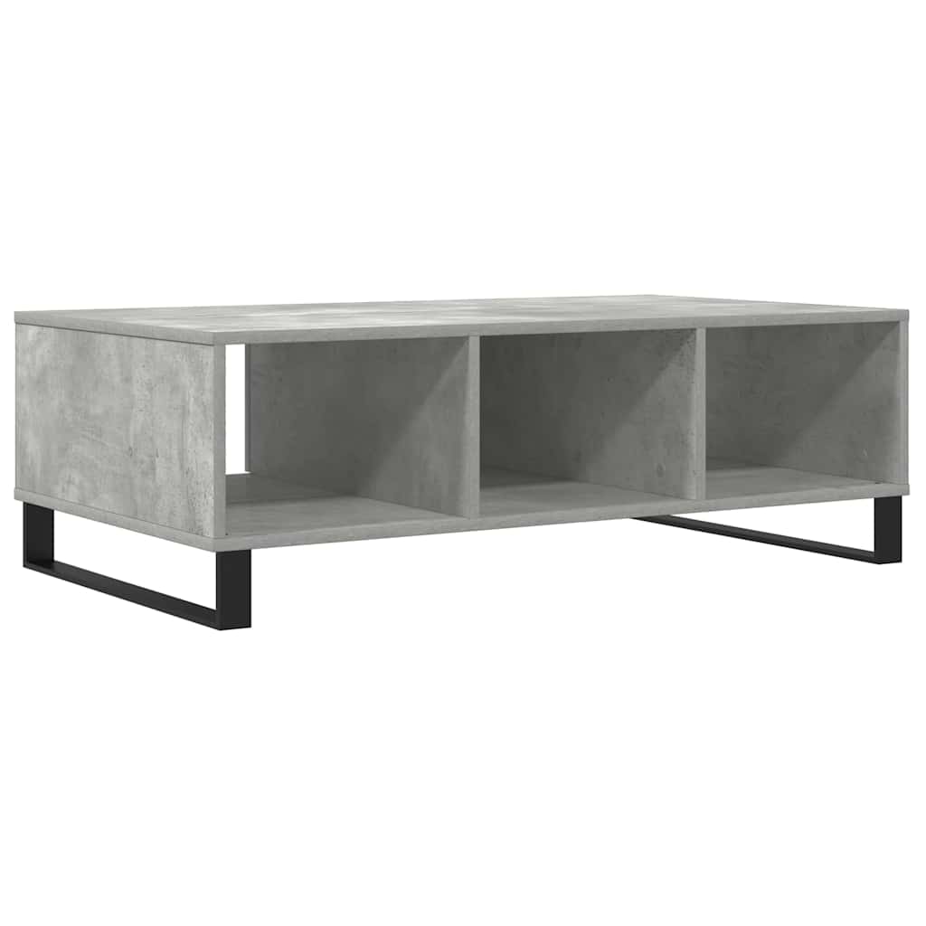 Coffee Table Concrete Grey 104x60x35 cm Engineered Wood