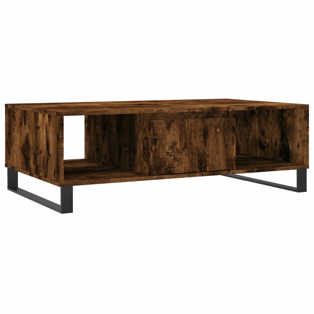 vidaXL Coffee Table Smoked Oak 104x60x35 cm Engineered Wood