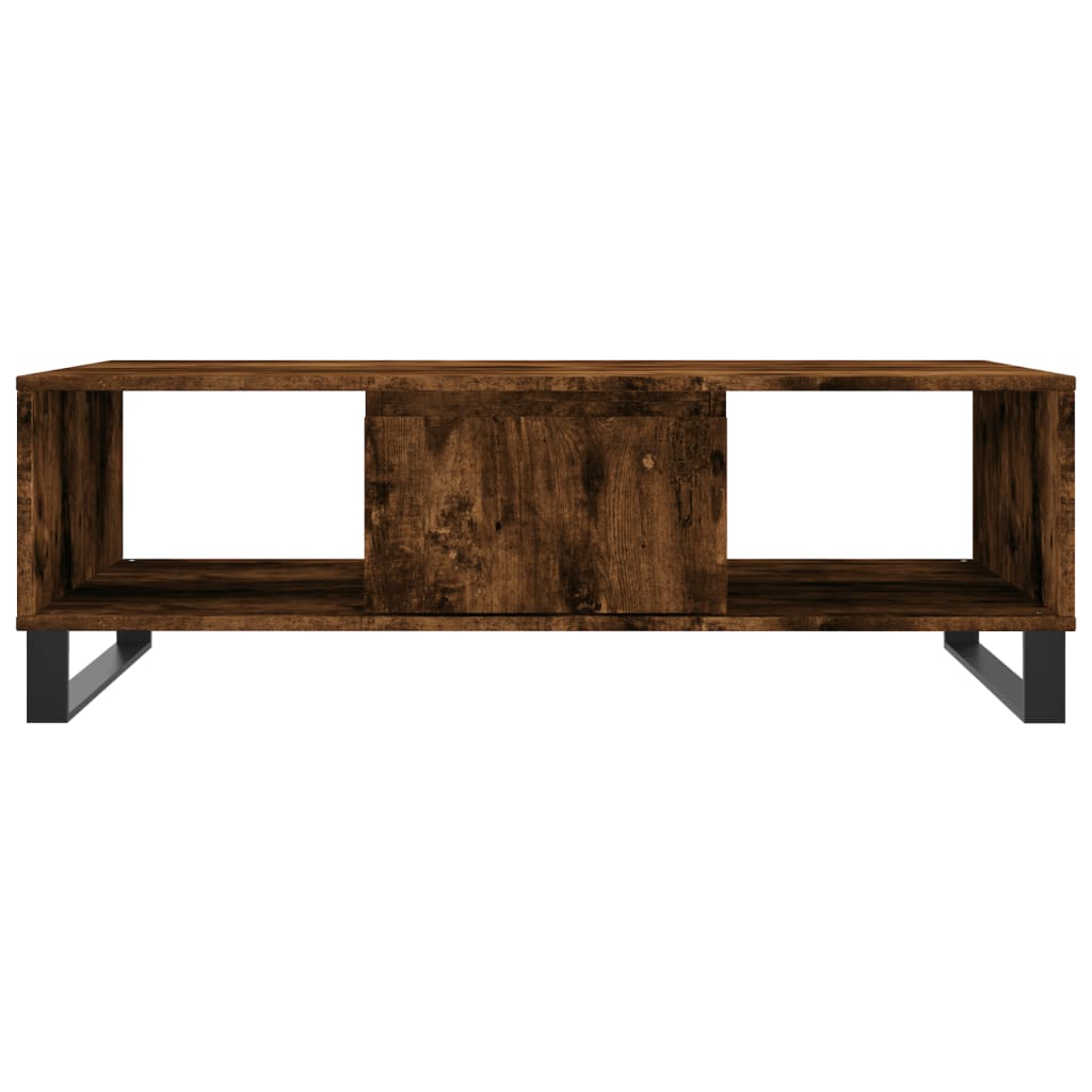 vidaXL Coffee Table Smoked Oak 104x60x35 cm Engineered Wood