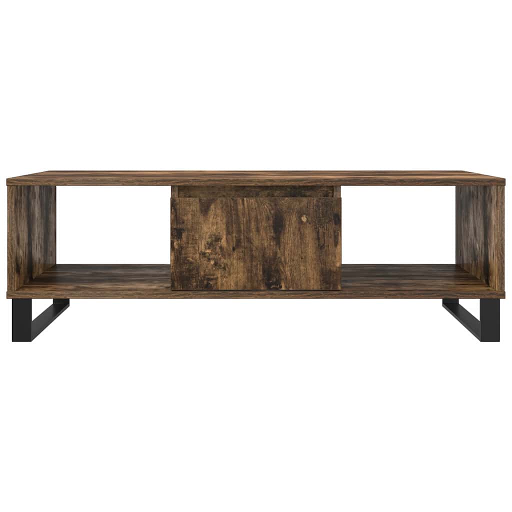 Coffee Table Smoked Oak 104x60x35 cm Engineered Wood