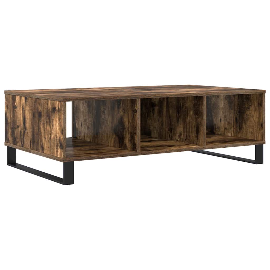 Coffee Table Smoked Oak 104x60x35 cm Engineered Wood