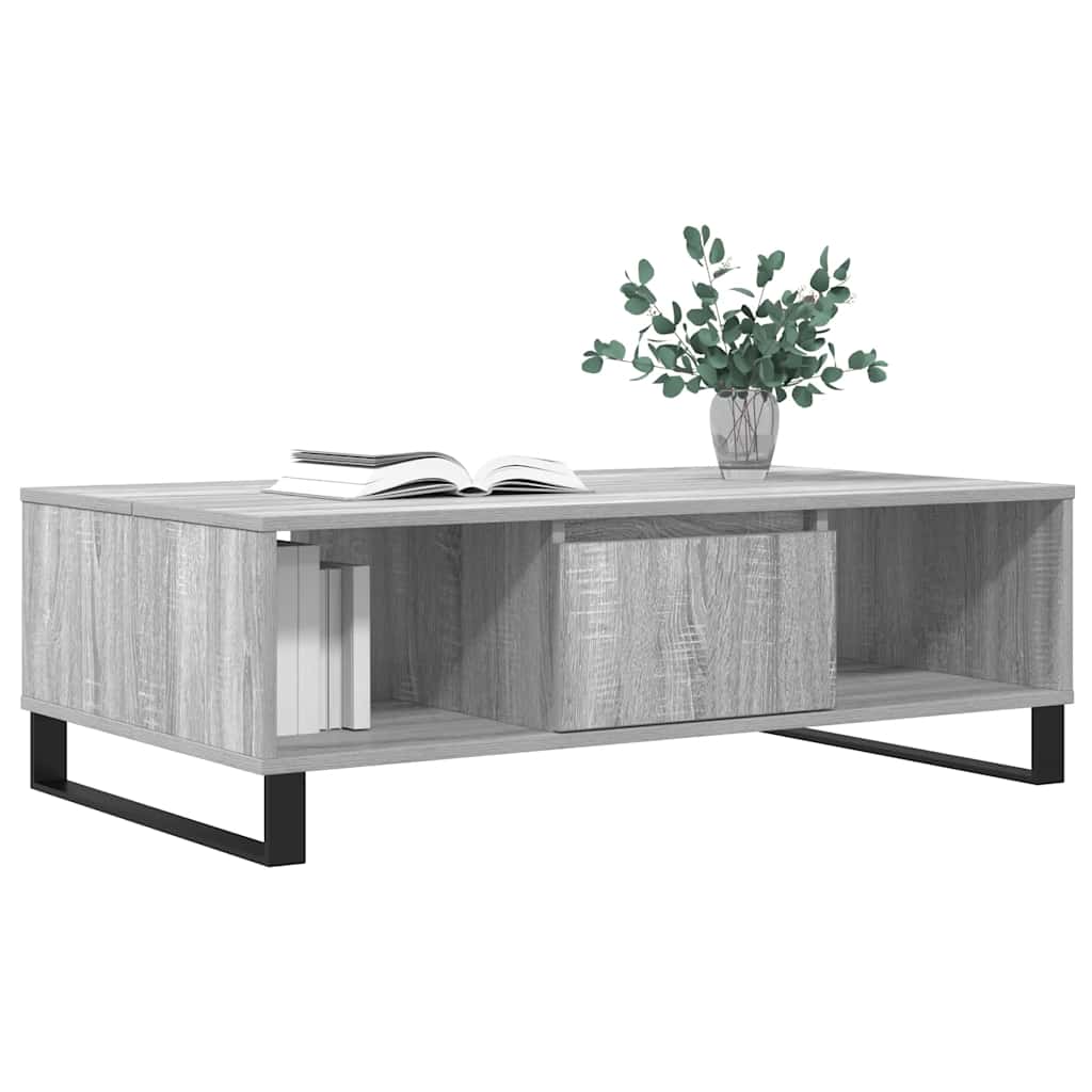 Coffee Table Grey Sonoma 104x60x35 cm Engineered Wood