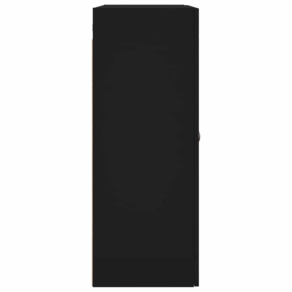 Wall Mounted Cabinet Black 69.5x34x90 cm