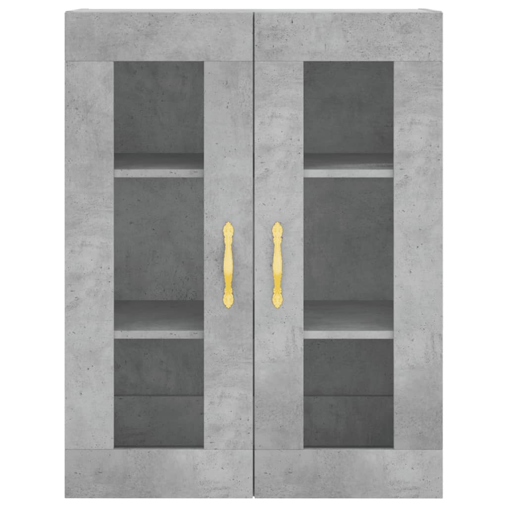 Wall Mounted Cabinet Concrete Grey 69.5x34x90 cm