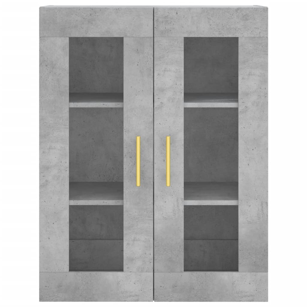 Wall Mounted Cabinet Concrete Grey 69.5x34x90 cm