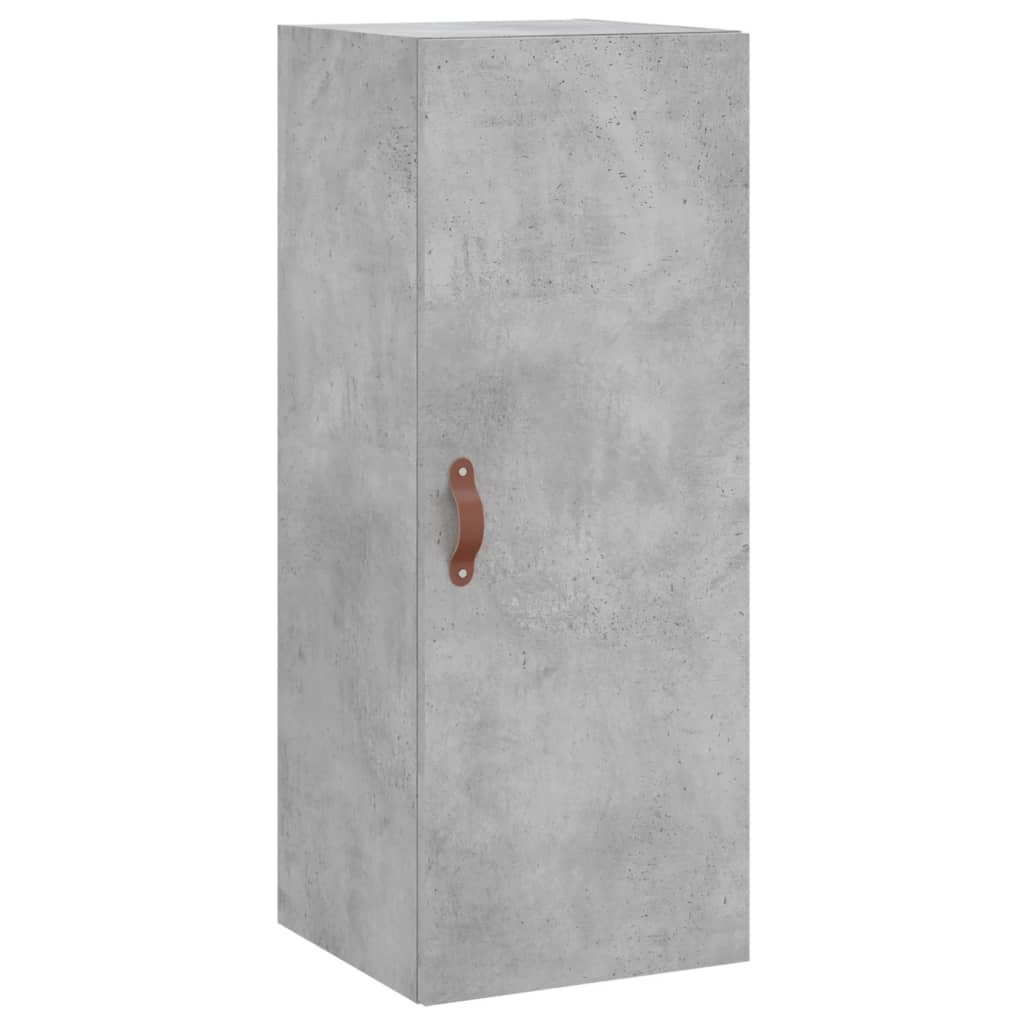 Wall Mounted Cabinet Concrete Grey 34,5x34x90 cm