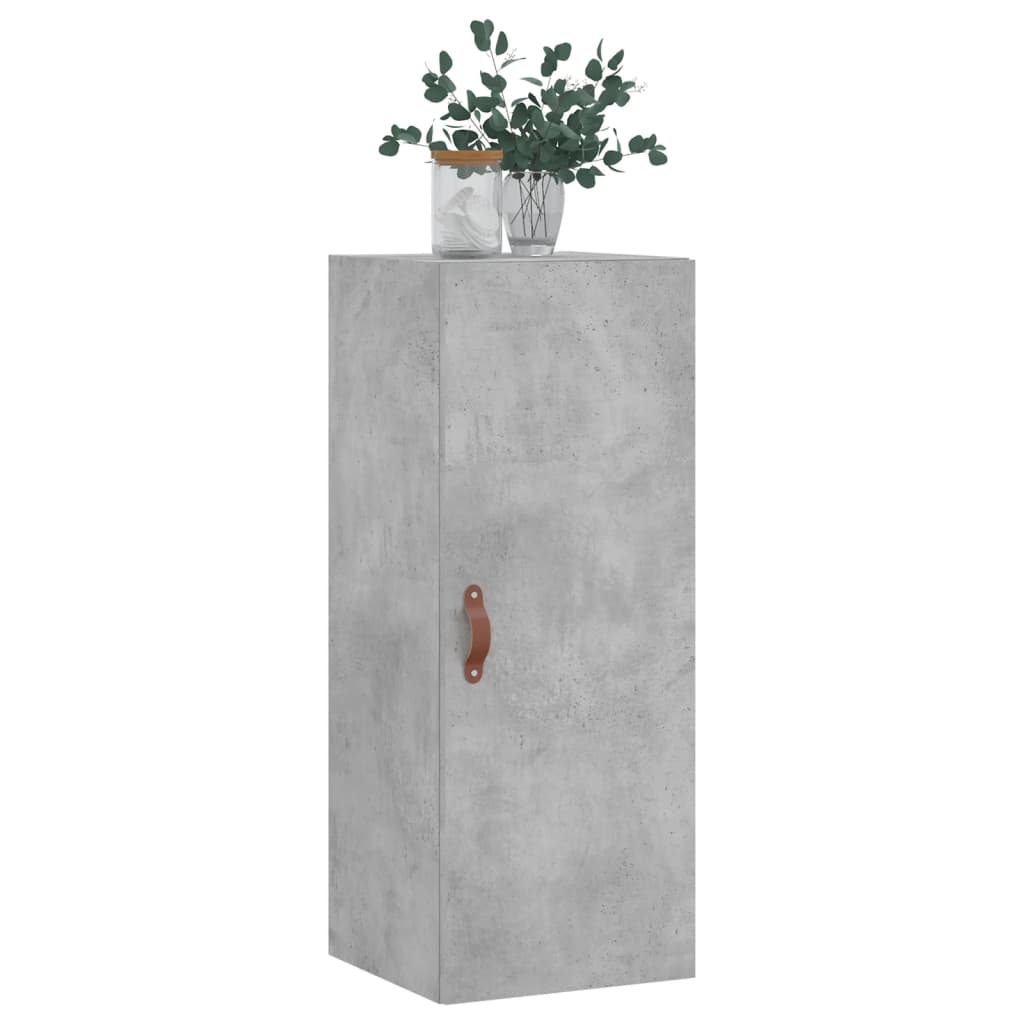 Wall Mounted Cabinet Concrete Grey 34,5x34x90 cm