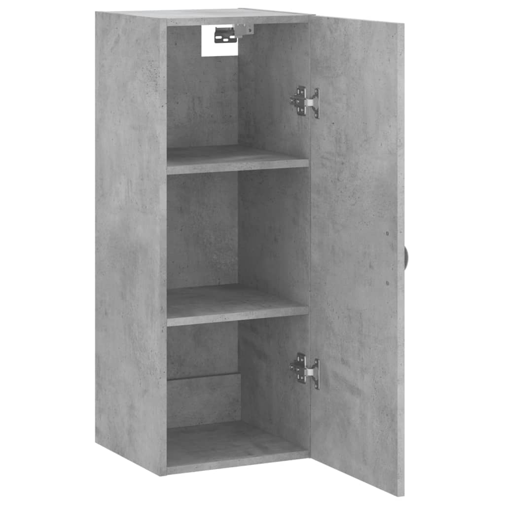 Wall Mounted Cabinet Concrete Grey 34,5x34x90 cm