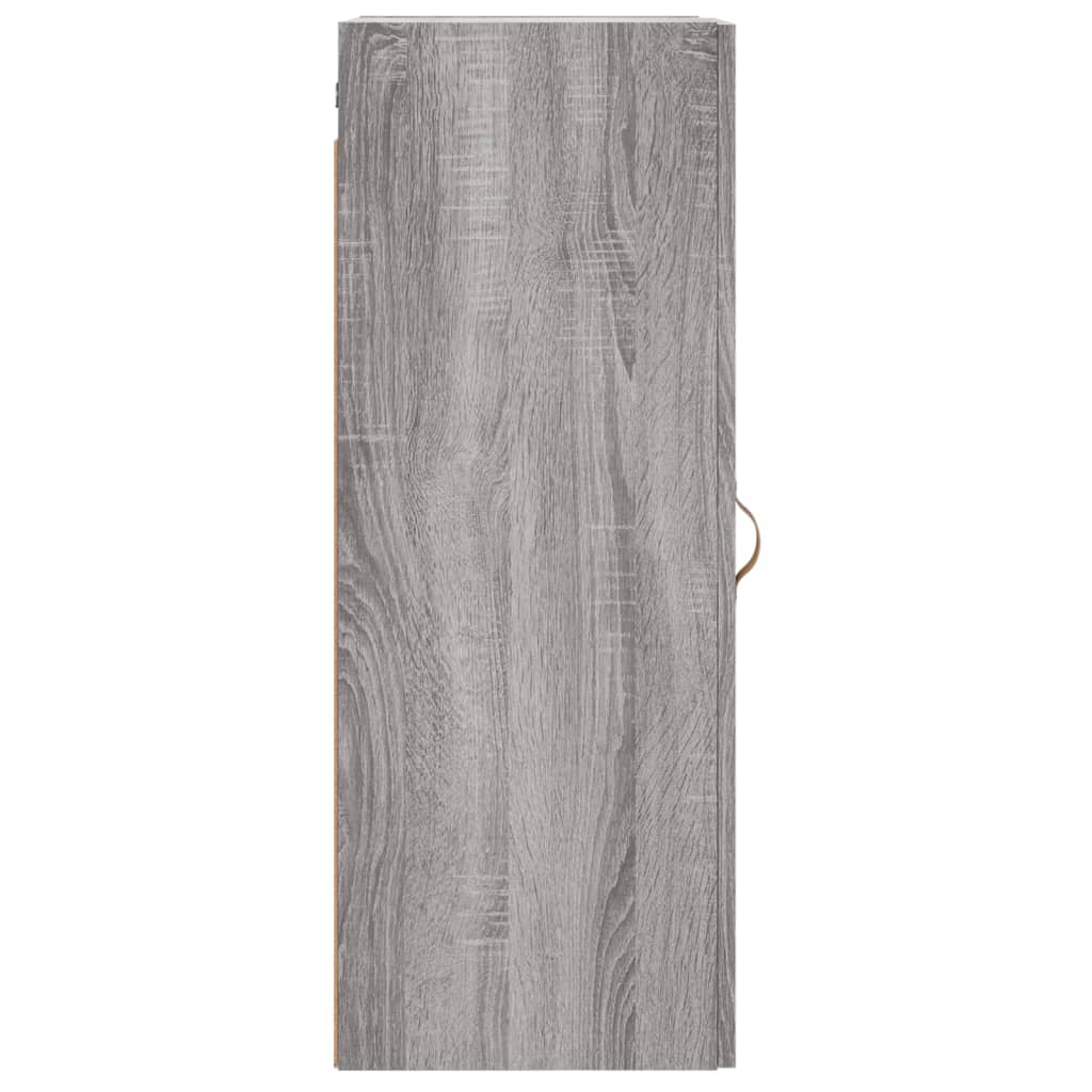 Wall Mounted Cabinet Grey Sonoma 34.5x34x90 cm