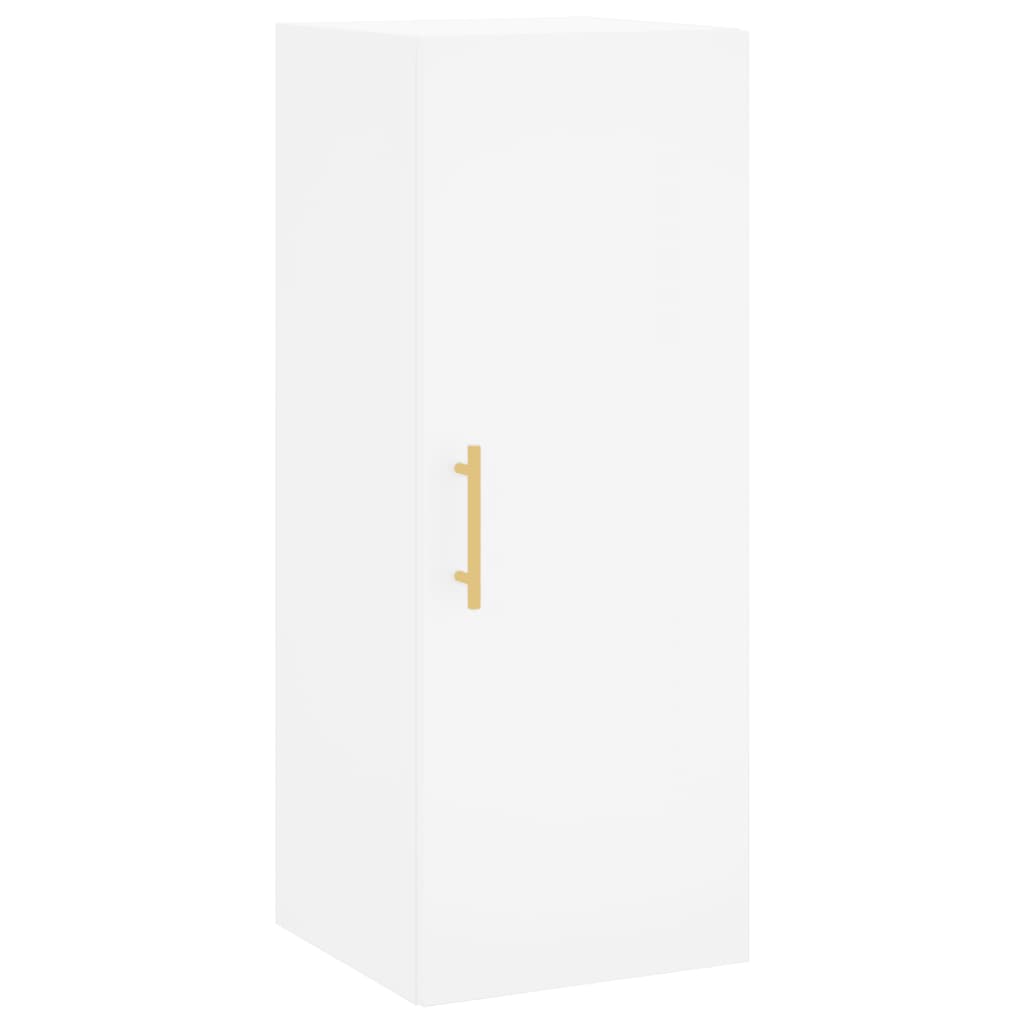Wall Mounted Cabinet White 34,5x34x90 cm