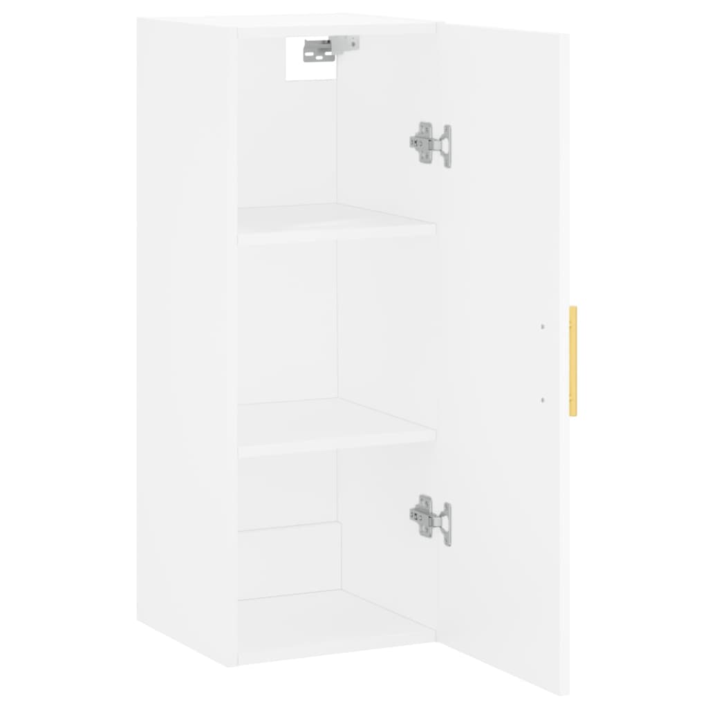 Wall Mounted Cabinet White 34,5x34x90 cm