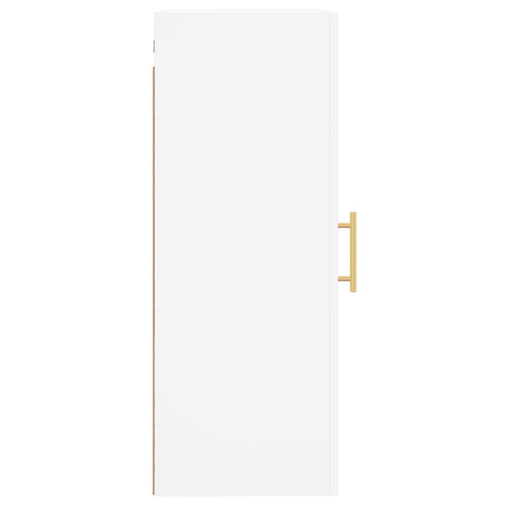 Wall Mounted Cabinet White 34,5x34x90 cm