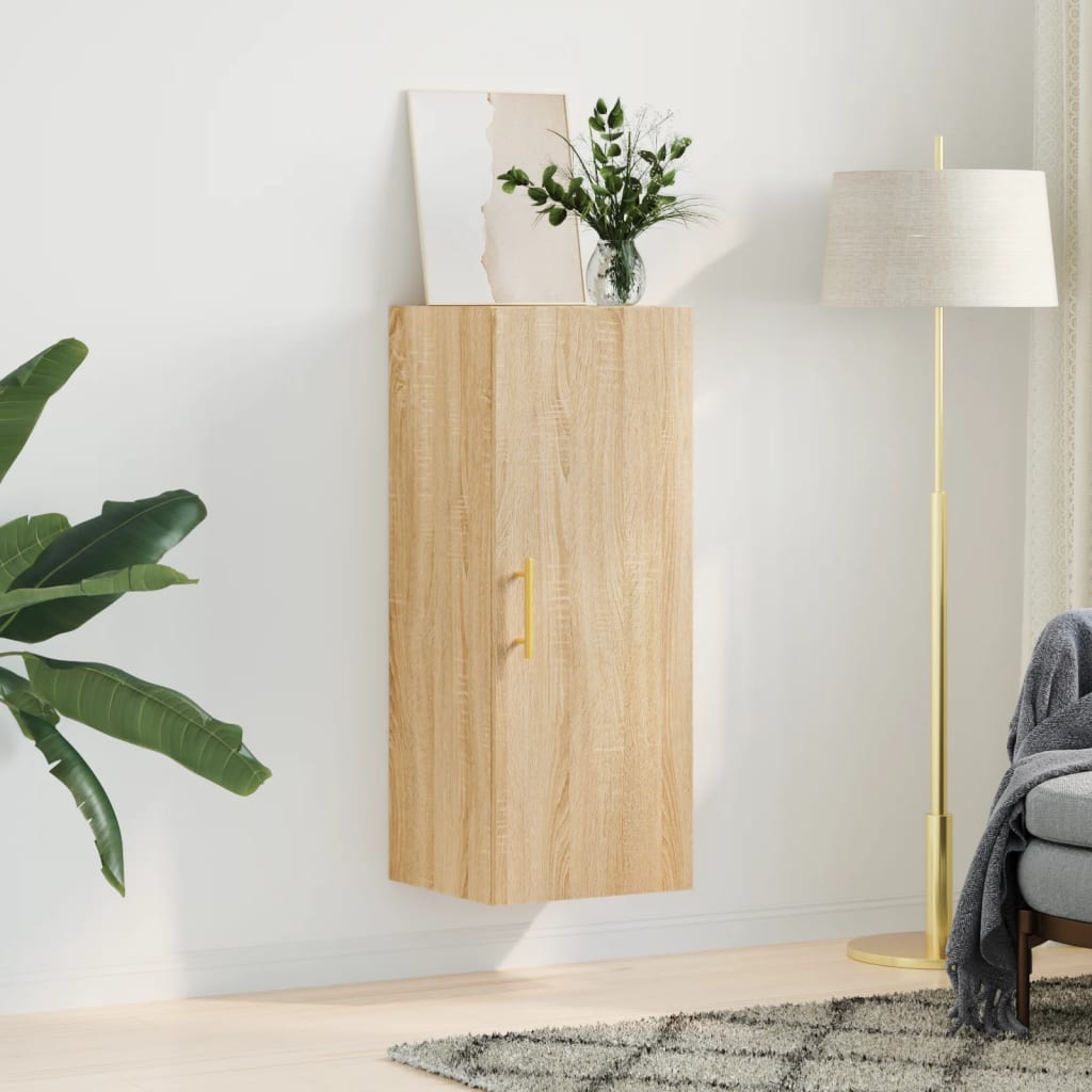 Wall Mounted Cabinet Sonoma Oak 34,5x34x90 cm