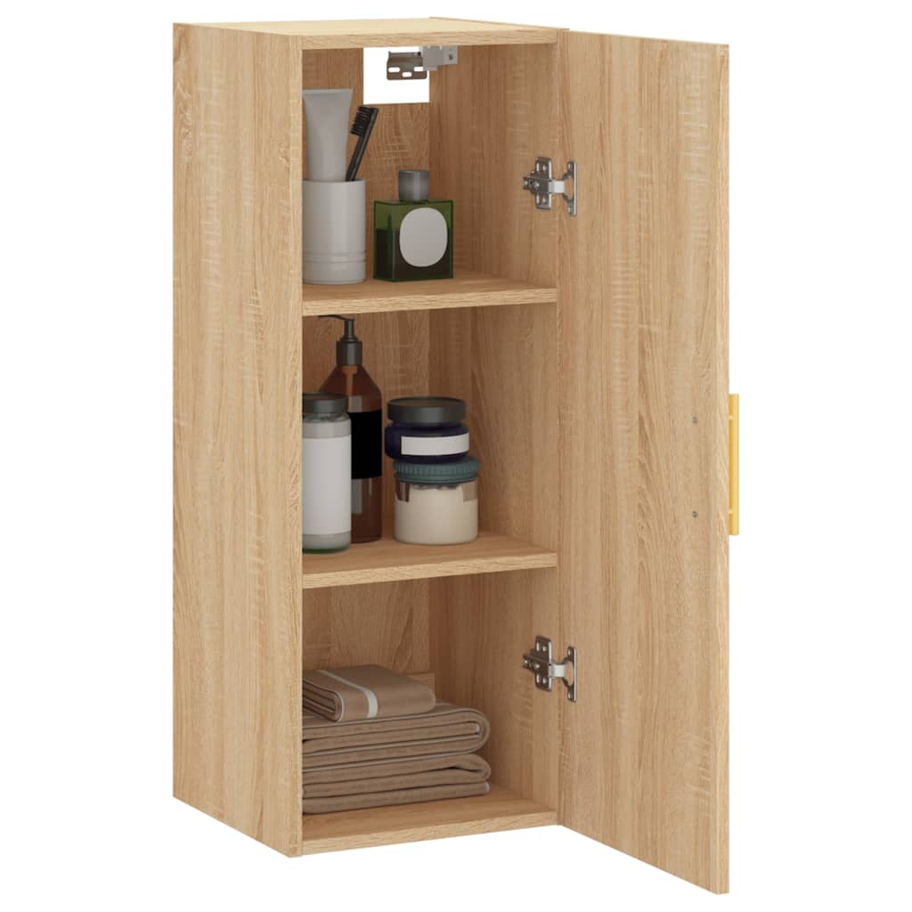 Wall Mounted Cabinet Sonoma Oak 34,5x34x90 cm