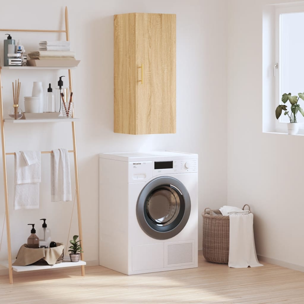 Wall Mounted Cabinet Sonoma Oak 34,5x34x90 cm