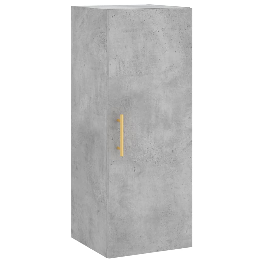 Wall Mounted Cabinet Concrete Grey 34,5x34x90 cm