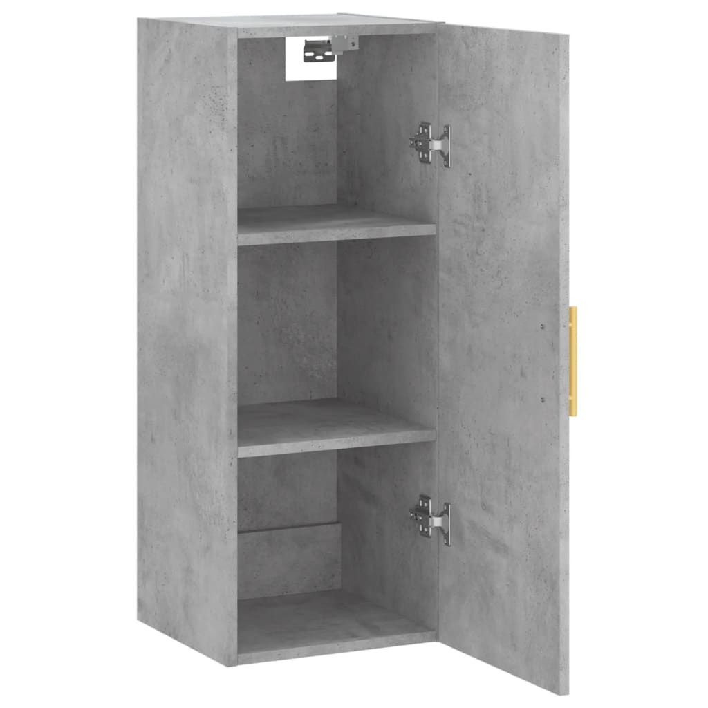 Wall Mounted Cabinet Concrete Grey 34,5x34x90 cm