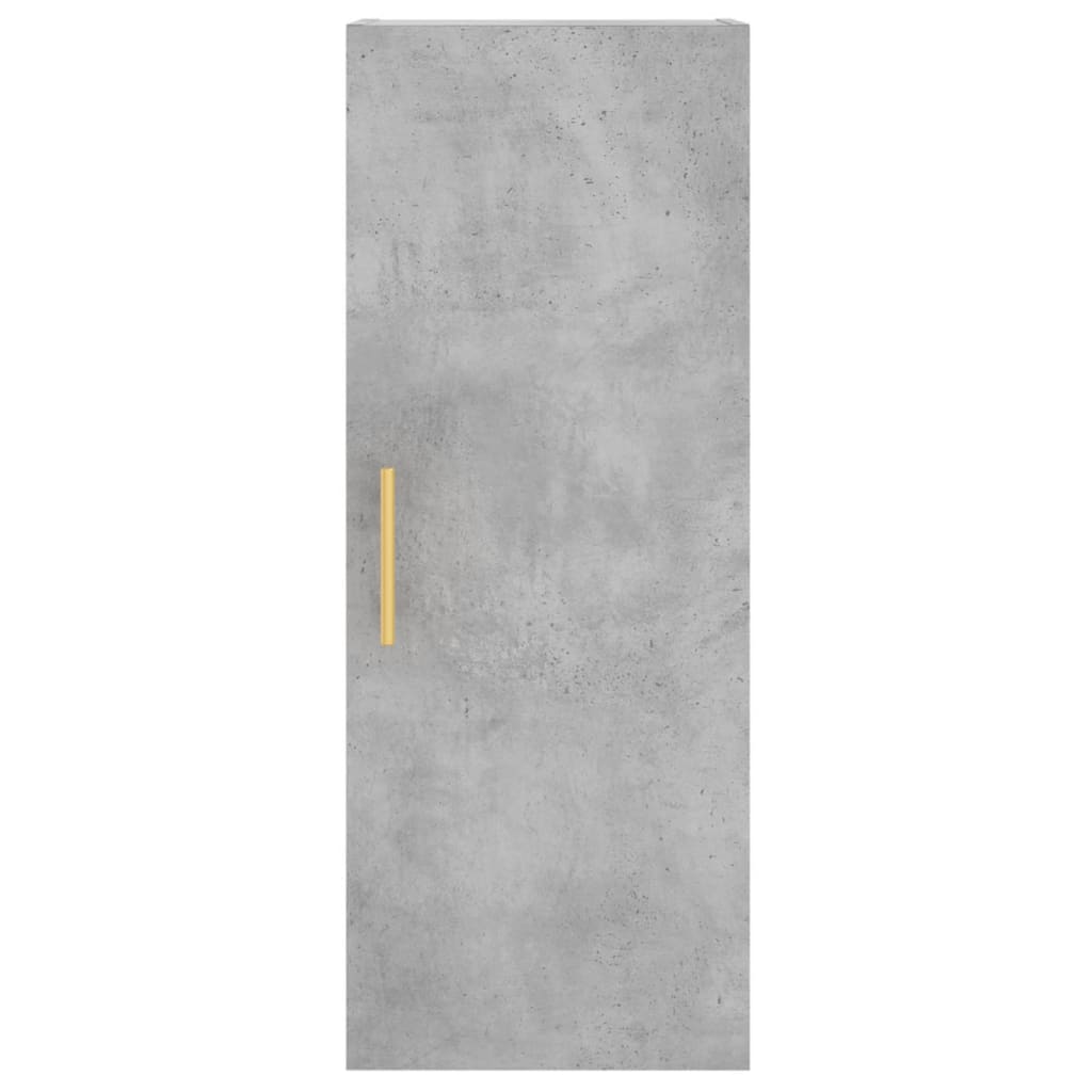 Wall Mounted Cabinet Concrete Grey 34,5x34x90 cm