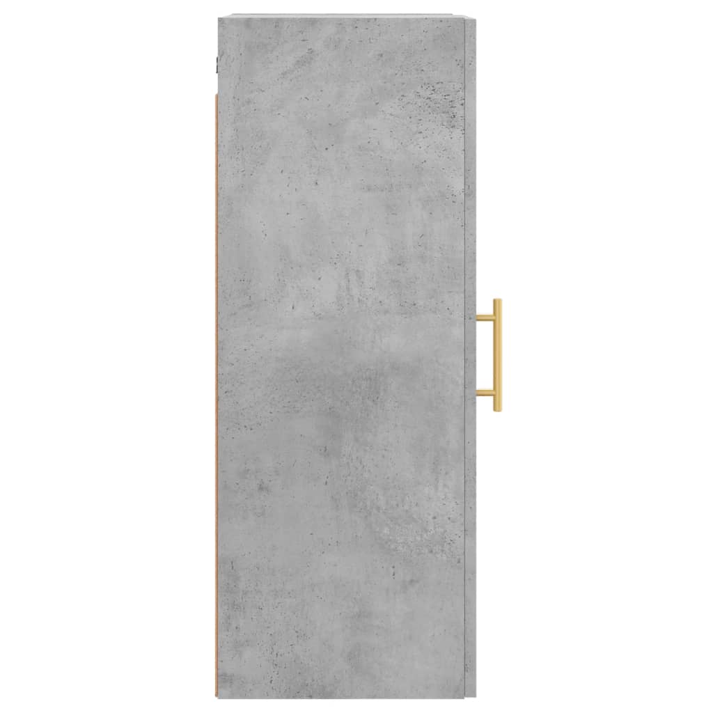 Wall Mounted Cabinet Concrete Grey 34,5x34x90 cm