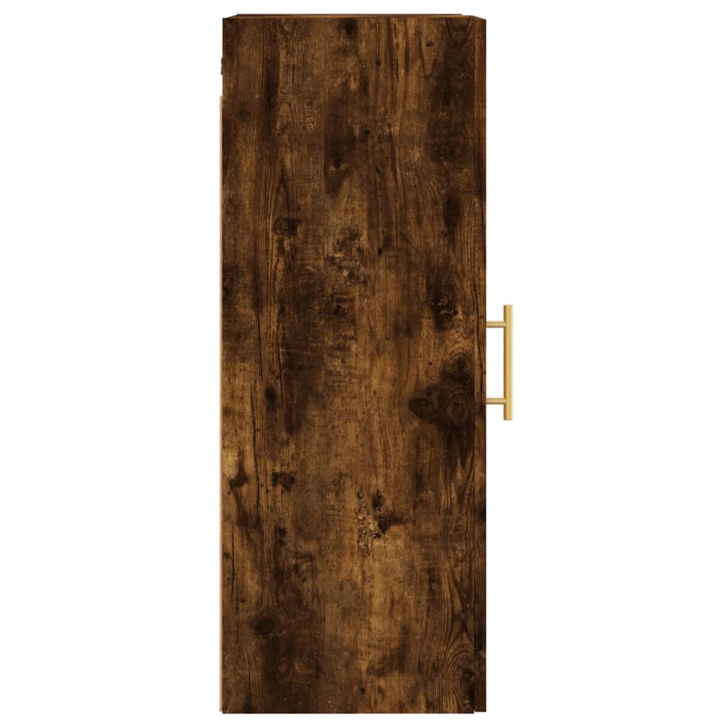 Wall Mounted Cabinet Smoked Oak 34,5x34x90 cm