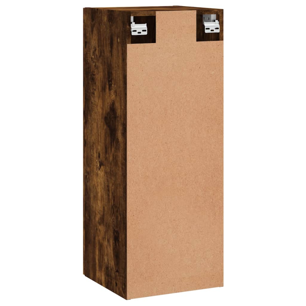 Wall Mounted Cabinet Smoked Oak 34,5x34x90 cm