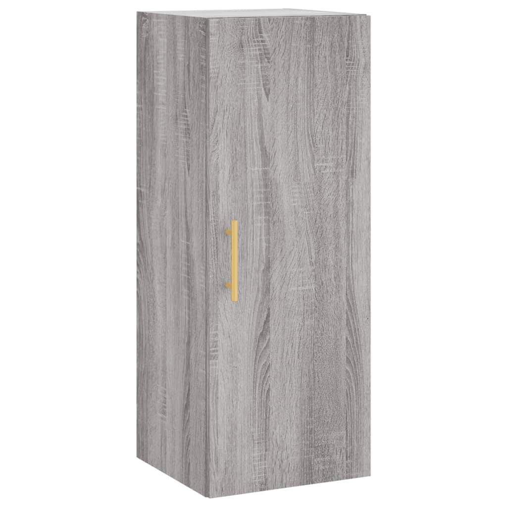 Wall Mounted Cabinet Grey Sonoma 34,5x34x90 cm