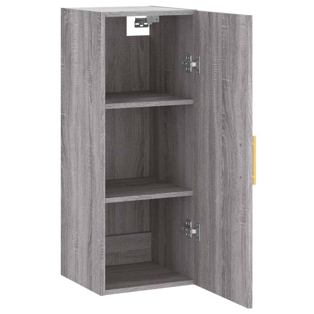 Wall Mounted Cabinet Grey Sonoma 34,5x34x90 cm