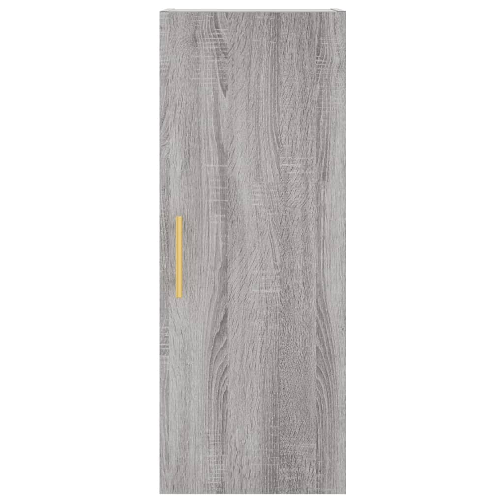 Wall Mounted Cabinet Grey Sonoma 34,5x34x90 cm