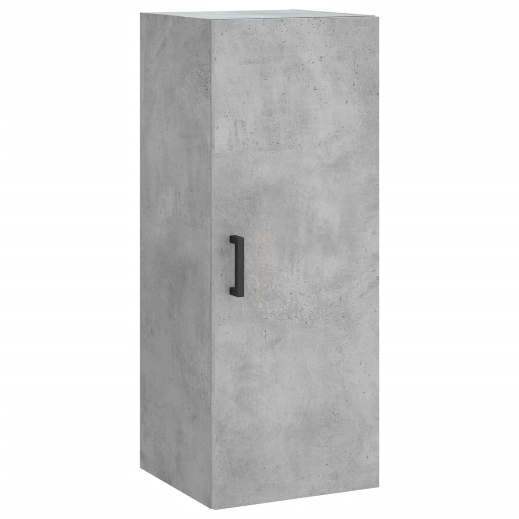 Wall Mounted Cabinet Concrete Grey 34,5x34x90 cm