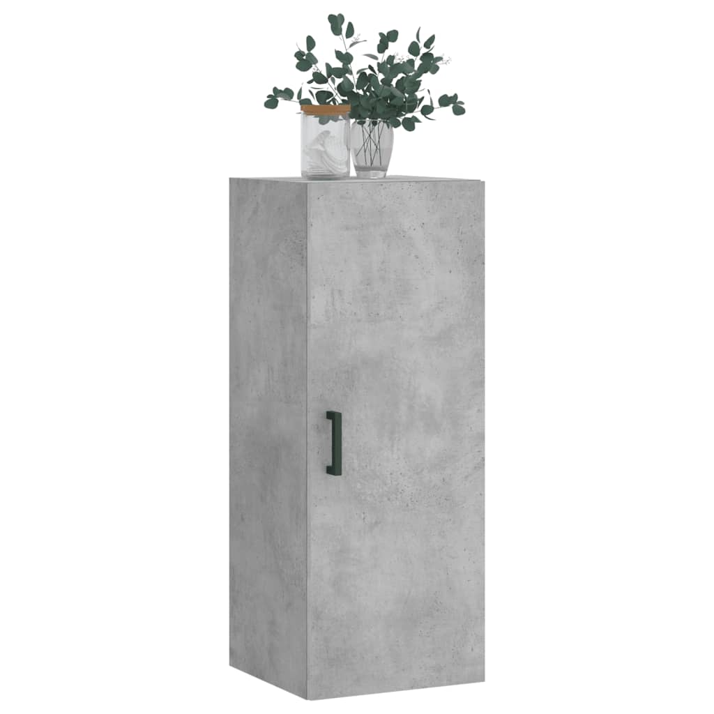 Wall Mounted Cabinet Concrete Grey 34,5x34x90 cm