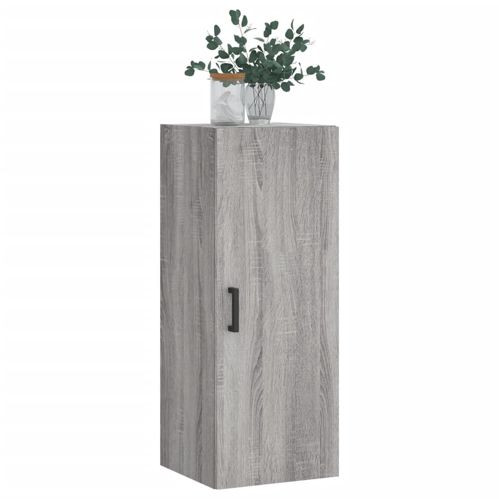 Wall Mounted Cabinet Grey Sonoma 34,5x34x90 cm