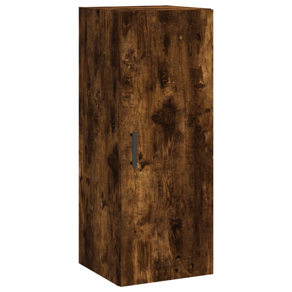 Wall Mounted Cabinet Smoked Oak 34,5x34x90 cm