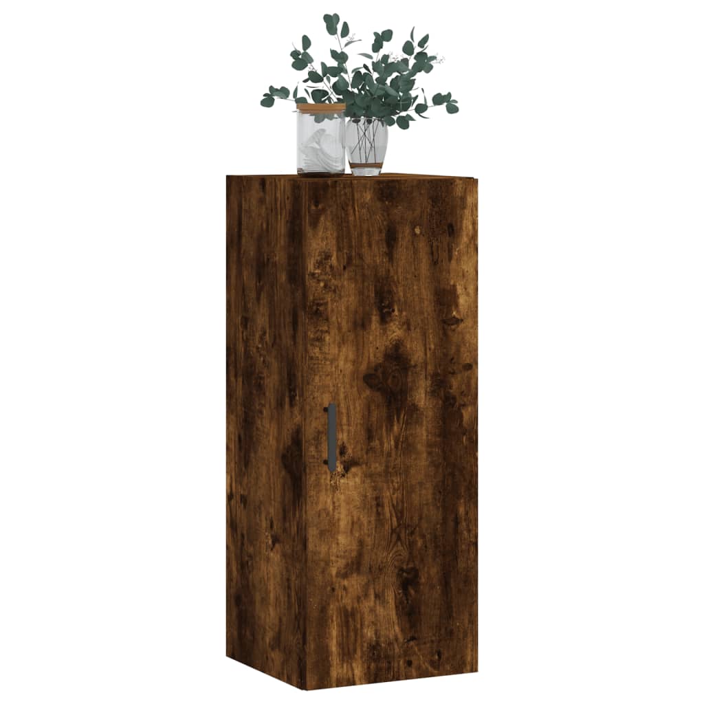Wall Mounted Cabinet Smoked Oak 34,5x34x90 cm
