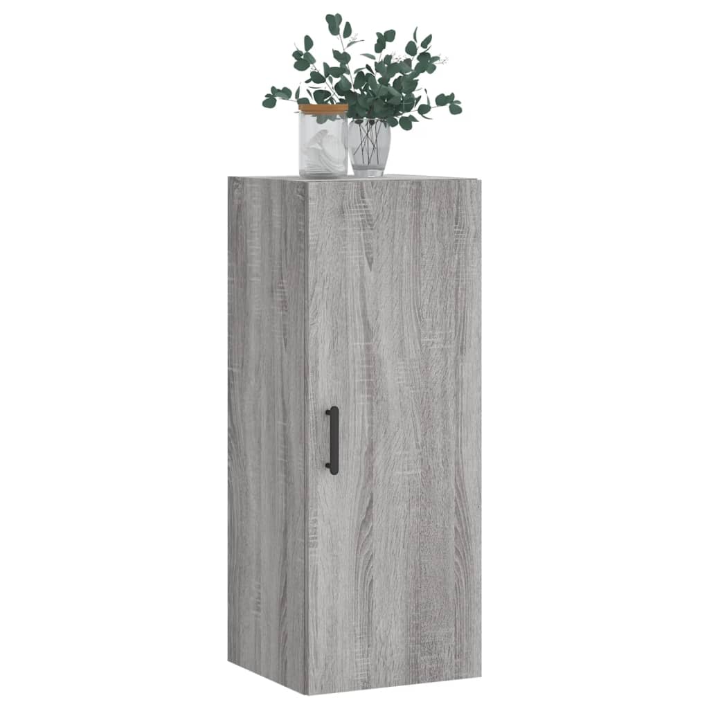 Wall Mounted Cabinet Grey Sonoma 34,5x34x90 cm
